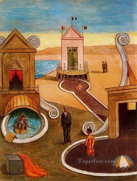 ジョルジョ・デ・キリコ Painting - 神秘的な風呂 ジョルジョ・デ・キリコ 形而上学的シュルレアリスム